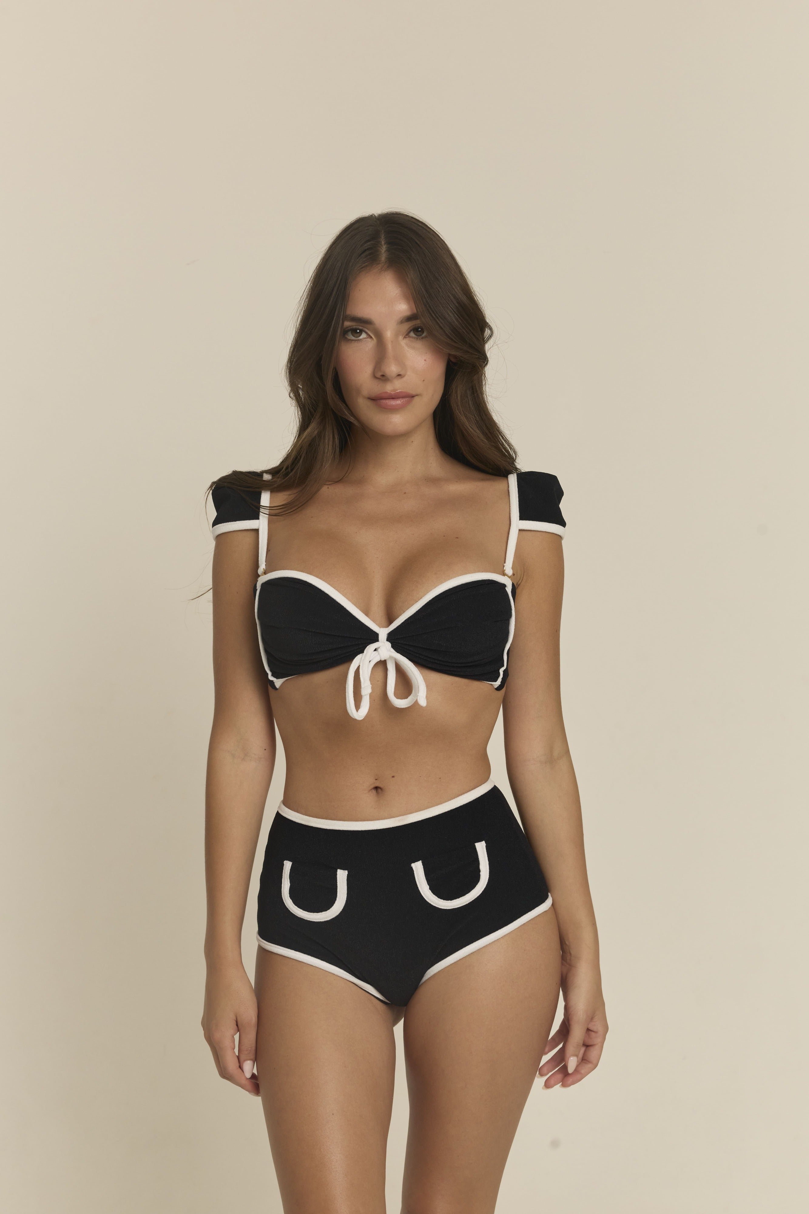 AMALFI TOP - MIDNIGHT WAVE